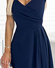 sukienki maxi damskie 299-7 CHIARA elegancka maxi suknia na ramiączkach - GRANATOWA 6