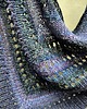 szale damskie Nocne fiołki / chusta z Noro 2