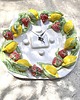 zegary Duży ceramiczny zegar ścienny z cytrynami kuchnia śródziemnomorska 4