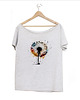 t-shirt damskie Duchawiec Kolorowy Szary Oversize 1
