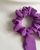 gumki do włosów Scrunchie Purple z odwiązywanymi uszkami 2