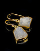 kolczyki pozłacane Golden moonstone 1