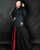 spódnice maxi Spódnica HAKAMA czarn czerwona 6