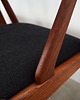 krzesła Komplet czterech krzeseł tekowych, duński design, lata 70, Kai Kristiansen 6