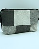 saszetka nerka Nerka patchwork w odcieniach czarno-szarych 2