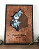 obrazy Personalizowane Zakochane Wilki 30x40 cm 1