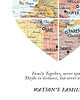 plakaty Plakat Personalizowana mapa serca 4 lokalizacje RODZINA 3