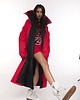 płaszcze damskie Parka Longline Collar Vest Oversize red 8