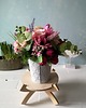 dodatki - różne Stroik flower box z wiosennych kwiatów 9