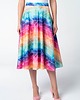 spódnice midi Spódnica Vibrant Rainbow rozkloszowana wielokolorowa z dresówki 4
