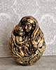 figurki i rzeźby Rzeźba Matka z dzieckiem miedziane złoto wys. 9,7 cm 1