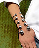 bransoletki srebrne Bransoletka bangle z kulkami 20 mm 6