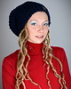 czapki damskie DreadLove Mono 06 - GRANATOWA 2