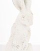 ozdoby wielkanocne Dekoracja - siedzący słupka królik 32,5x11,5x10 cm TALA - IV biały 1