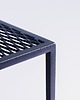 meble - stoły i stoliki - stoliki kawowe Stolik boczny pomocniczy wysoki MATRIX METAL 30 - czarny metalowy siatka 3