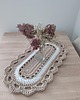 obrusy i serwetki Bieżnik szydełkowy owalny ze sznurka 40cmx75cm 5