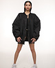 kurtki damskie Kurtka typu bomber oversize czarna 3
