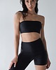 legginsy Milano Leggings - Simple Black Asymetryczne legginsy typu high waist 3