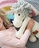 misie i maskotki Beżowo-szary handmade jednorożec w rozmiarze XL 4