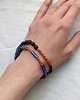 korale Choker z Kamieni Stal Szlachetna Kolorowy Naszyjnik Boho 5