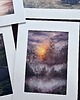 obrazy Akwarela - Magiczny Las II oprawiony w passe-partout 30x40 cm 1