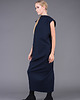 sukienki midi damskie Navy mary back knot dressi 3