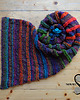 szale damskie UNIKAT szal-kameleon "Violet & Rainbow" 1