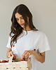 t-shirt damskie T-shirt Crop-Voila Biały Truskawki 2