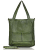 torby na ramię Torebka damska shopper A4 skóra naturalna - MARCO MAZZINI zielona 1