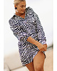 komplety damskie CS - Komplet SAFARI czarno biała zebra koszula spódniczka 6