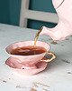 filiżanki Filiżanka z Różowej Porcelany 6