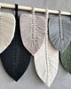 makramy Makrama Liście Stonowana Dekoracja Japandi Loft 70x35 cm 3