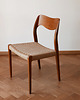 krzesła Komplet 2 krzeseł Moller 71 Teak, Duńskie, Plecione, Po renowacji 3