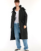 płaszcze i kurtki męskie Parka Longline Hoodie Oversize czarna 8