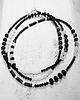 korale Czarno-biały długi sznur korali kors3 3