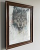 obrazy Ręcznie malowany obrazek w ramie " Wilk" 2