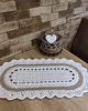 obrusy i serwetki Bieżnik owalny ze sznurka 40cmx75cm 2