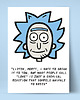 plakaty Rick and Morty Zabawny Plakat Ricka z cytatem 2