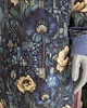 sukienki midi damskie Sukienka dresowa Auri Lili Ahankara granatowa w kwiaty L/40 unikat 3