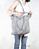 torby na ramię Lazy bag torba jasnoszara na zamek / vegan / eco 6