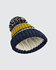 czapki damskie Czapka beanie Kevin musztardowo - granatowa 1