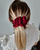 gumki do włosów Gumka jedwabna, scrunchie, frotka burgundy rose MAXI 2