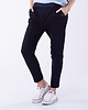 spodnie dresowe damskie Spodnie z dżerseju Boyfriend Look 415 granatowe 5