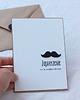 kartki scrapbooking Wąsy. Zaproszenia urodzinowe z wąsami 1