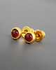 kolczyki pozłacane Kolczyki z karneolem, srebro pozłacane 3