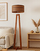 lampy podłogowe Lampa stojąca drewniana w stylu skandynawskim BALI ECO 1