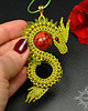 wisiory Edirinth, wisior ze smokiem, beading 4