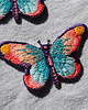 naszywki na ubrania Naszywka naprasowanka MOTYLEK termo haft dla dzieci 6,5x3,7cm 2