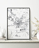 plakaty Gliwice - mapa miasta  plakat 6