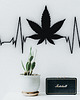 Ozdoby na ścianę Liść Marihuany- dekoracja Marihuana- geometryczna dekoracja na ścianę 1
